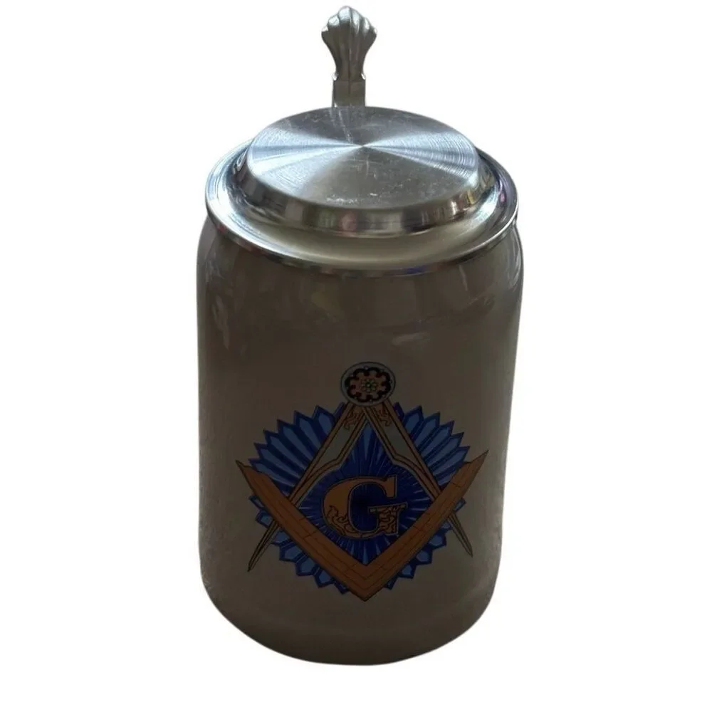 Masonic Ceramic Stein Made In Germany